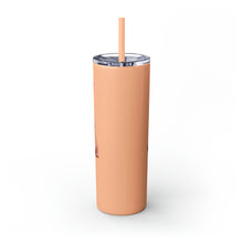 Load image into Gallery viewer, LOUD FIT WOMAN- FULL LOGO- Glitter Skinny Tumbler with Straw, 20oz
