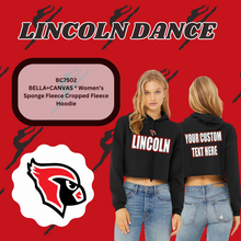 Load image into Gallery viewer, Lincoln Dance Team-Cropped Fleece Hooded Sweatshirt
