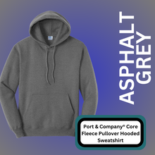 Load image into Gallery viewer, Port &amp; Company® Core Fleece Pullover Hooded Sweatshirt (ASPHALT GREY)
