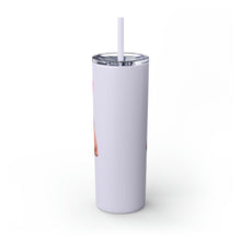 Load image into Gallery viewer, LOUD FIT WOMAN- FULL LOGO- Glitter Skinny Tumbler with Straw, 20oz
