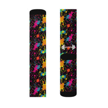 Load image into Gallery viewer, LOUD FIT WOMAN- SPLATTER Sublimation Socks

