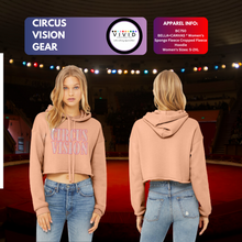 Load image into Gallery viewer, Cropped Hoodie-Circus Vision Full Bling Text Logo
