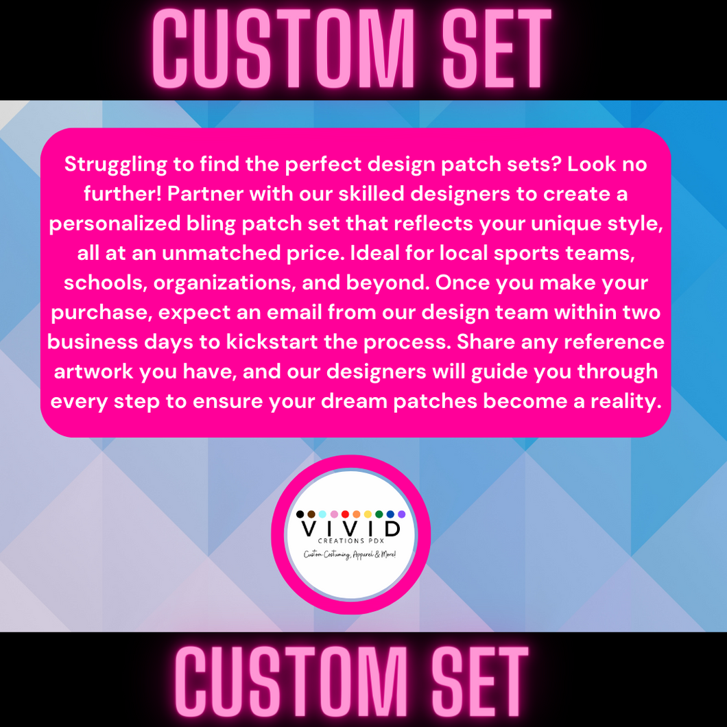 Custom set of Bling Patch Transfers