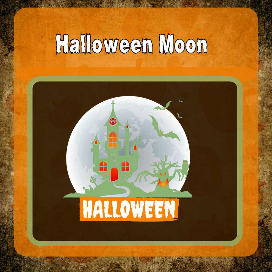 Halloween Moon Matte Transfer Design
