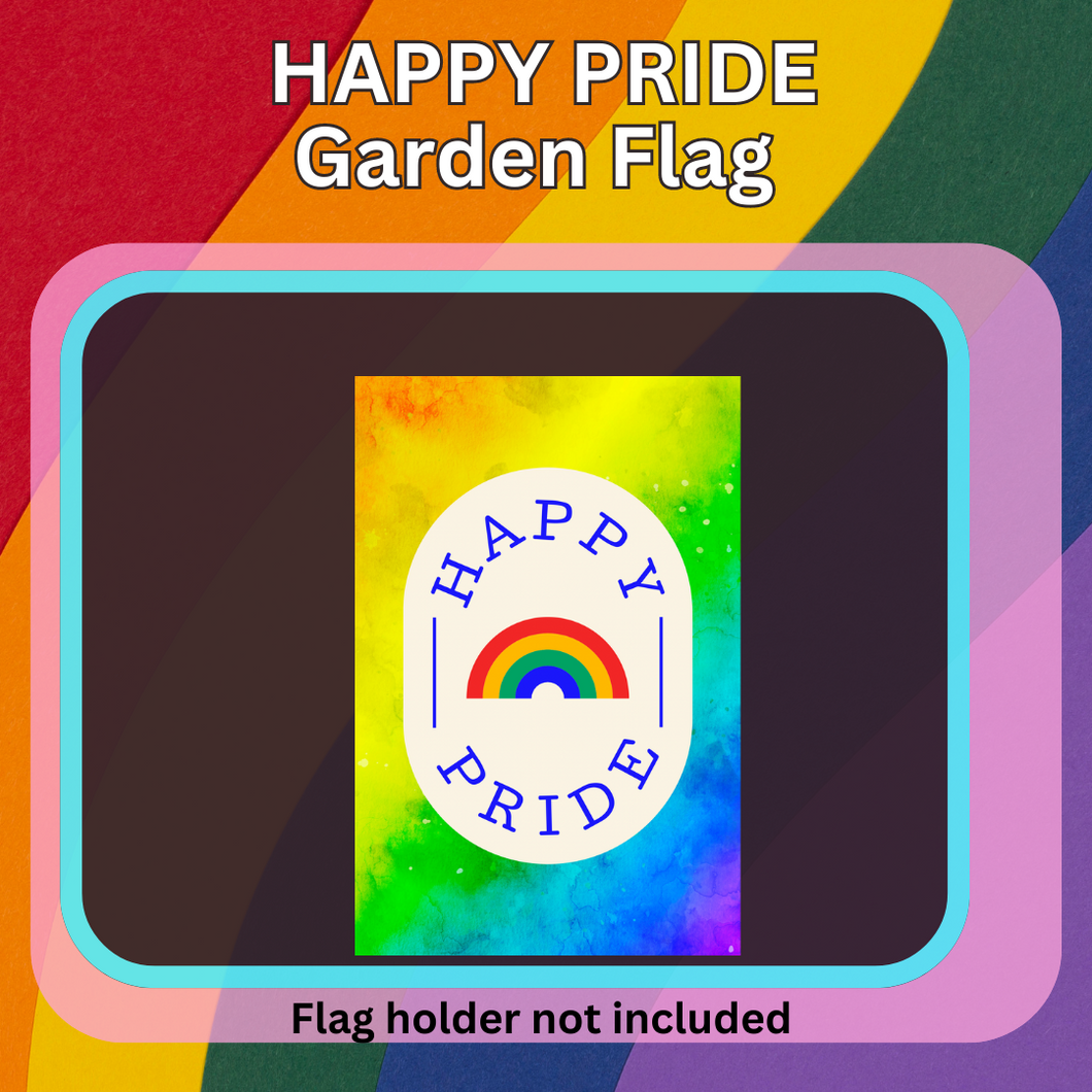 HAPPY PRIDE GARDEN FLAG