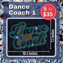 Load image into Gallery viewer, Dance Coach 1 Bling Transfers
