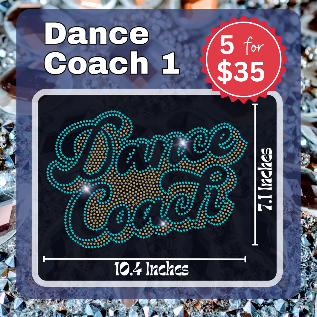 Dance Coach 1 Bling Transfers