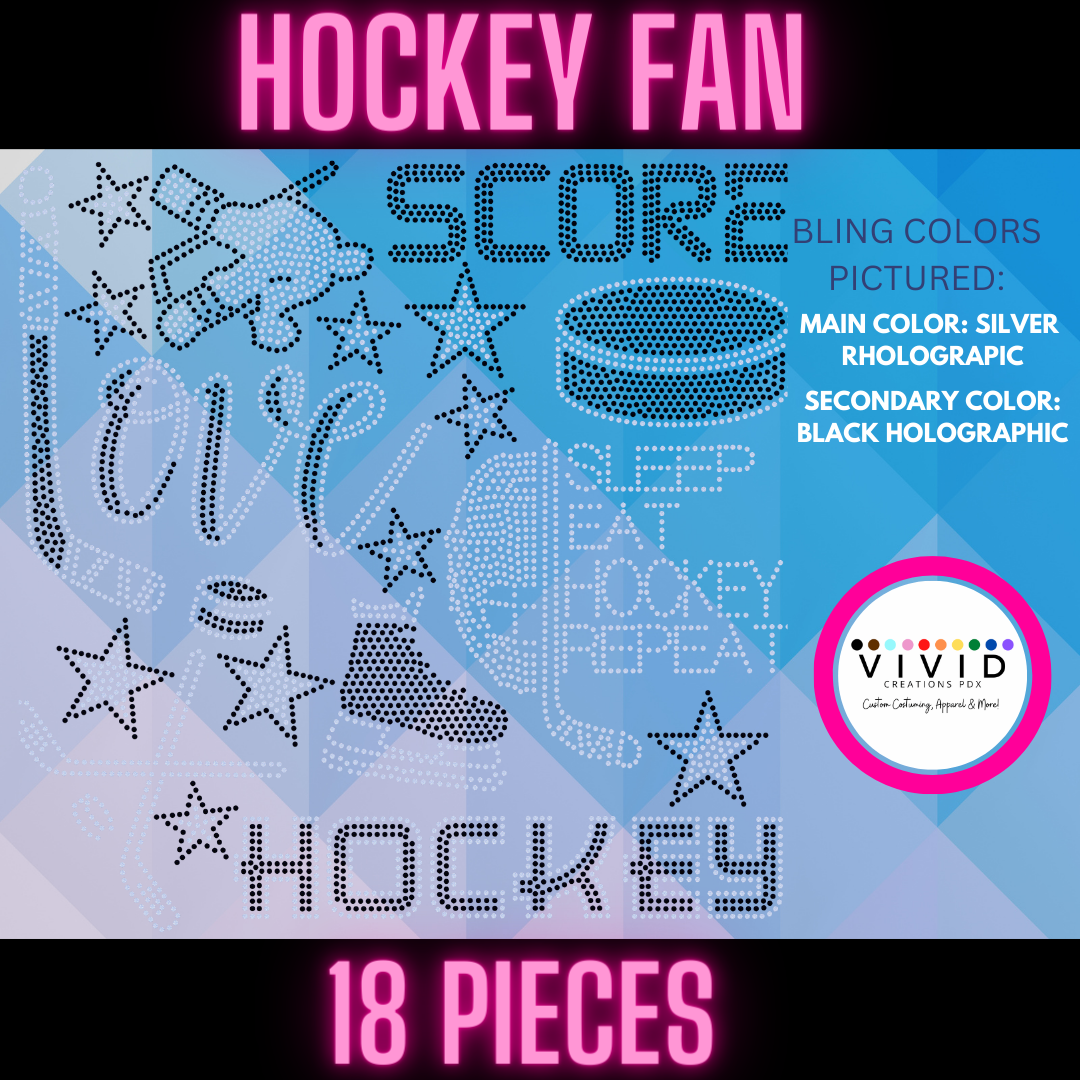 HOCKEY FAN Patch Transfers