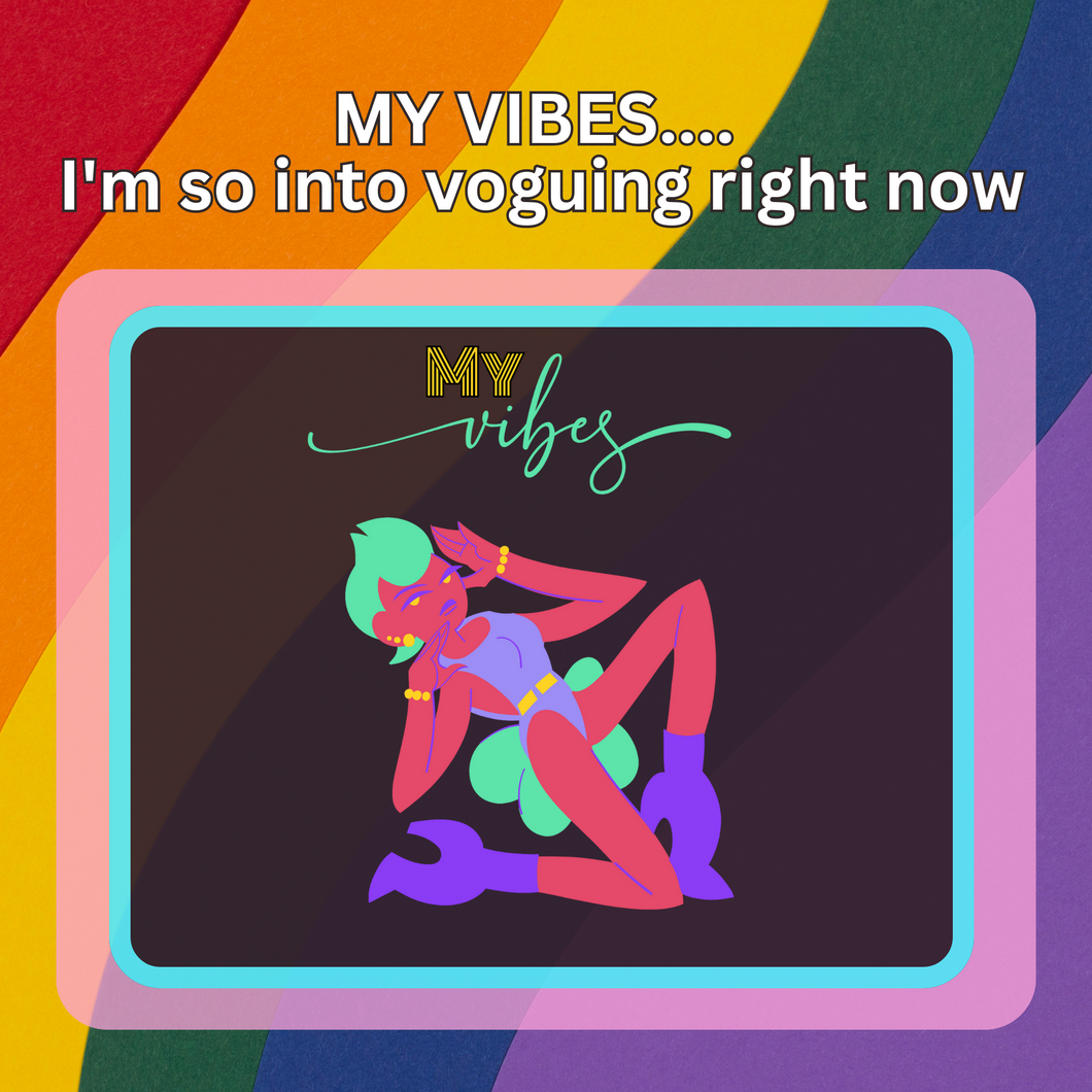 My Vibes.... I'm so into voguing right now Matte Transfer Design