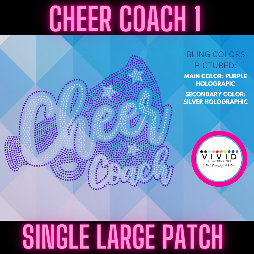 CHEER COACH 1 Patch Transfer
