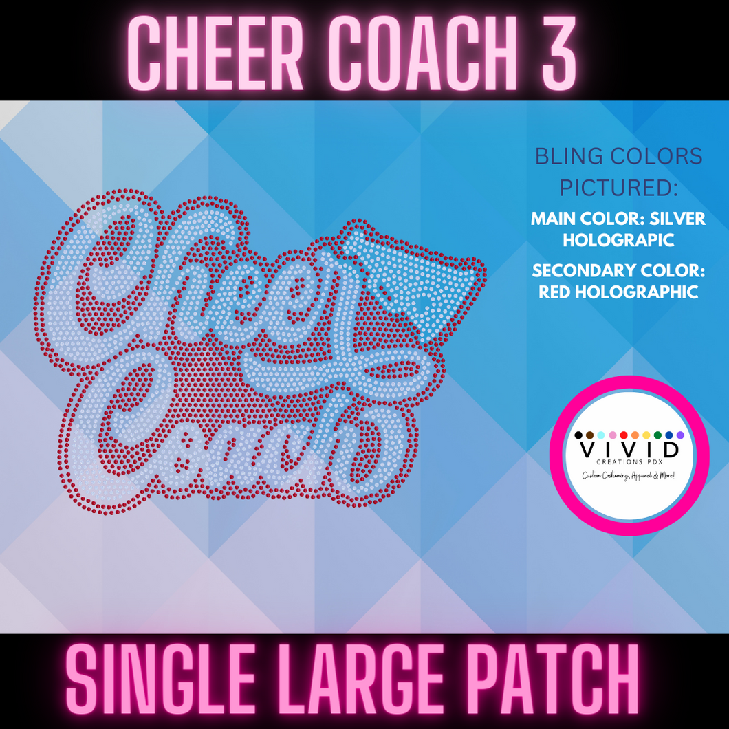CHEER COACH 3 Patch Transfer