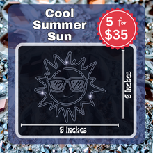 Load image into Gallery viewer, Cool Summer Sun Bling Transfers
