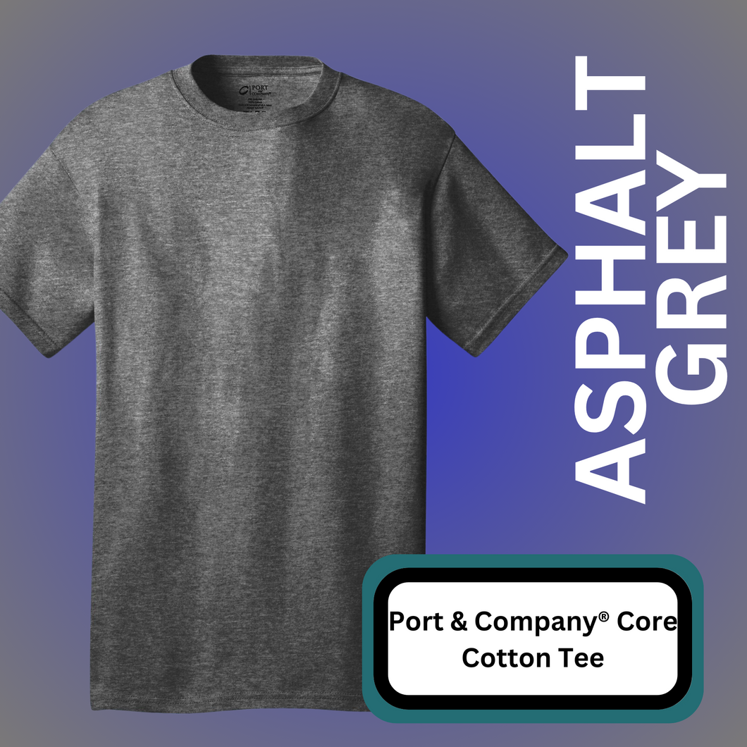 Port & Company® Core Cotton Tee (ASPHALT GREY)