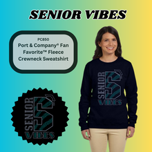 Load image into Gallery viewer, &quot;Senior Vibes&quot; Crewneck Sweatshirt Spangle Bling Design
