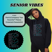 Load image into Gallery viewer, &quot;Senior Vibes&quot; Hoodie Sweatshirt Spangle Bling Design
