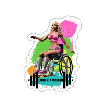 Load image into Gallery viewer, LOUD FIT WOMAN- UNSTOPPABLE LOGO- Kiss-Cut Stickers

