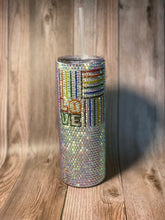 Load image into Gallery viewer, “LOVE” Rhinestone Tumbler
