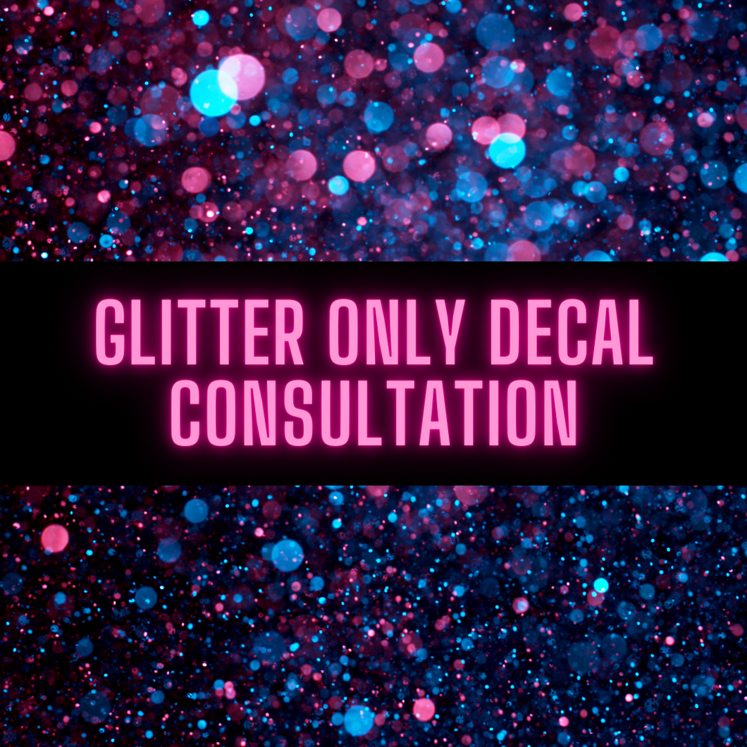 Custom Glitter & Rhinestone Decals