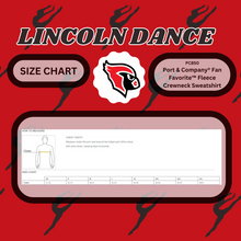 Load image into Gallery viewer, Lincoln Dance Team-Fleece Crewneck Sweatshirt
