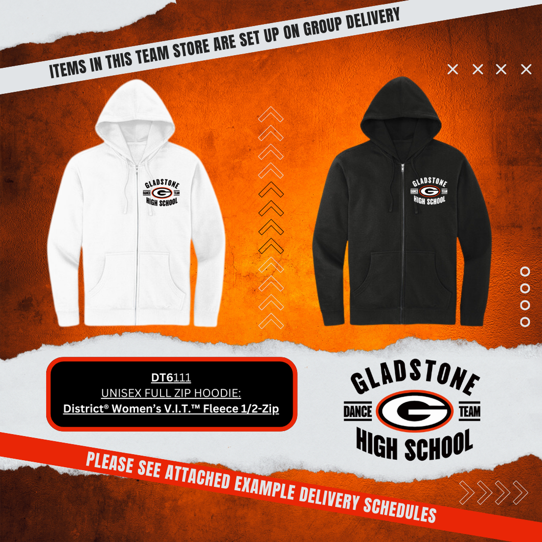 Gladstone Full Zip Hoodie Design