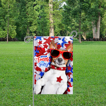 Load image into Gallery viewer, HAPPY 4th of JULY DOG GARDEN FLAG
