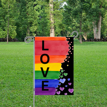 Load image into Gallery viewer, LOVE PRIDE GARDEN FLAG
