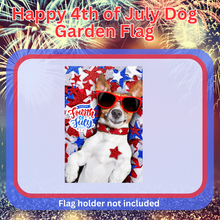 Load image into Gallery viewer, Happy 4th of July Dog GARDEN FLAG
