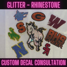 Load and play video in Gallery viewer, Custom Glitter &amp; Rhinestone Decals
