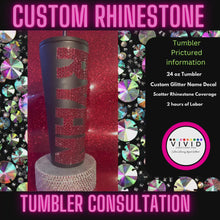 Load and play video in Gallery viewer, Custom Rhinestone Tumbler Consultation
