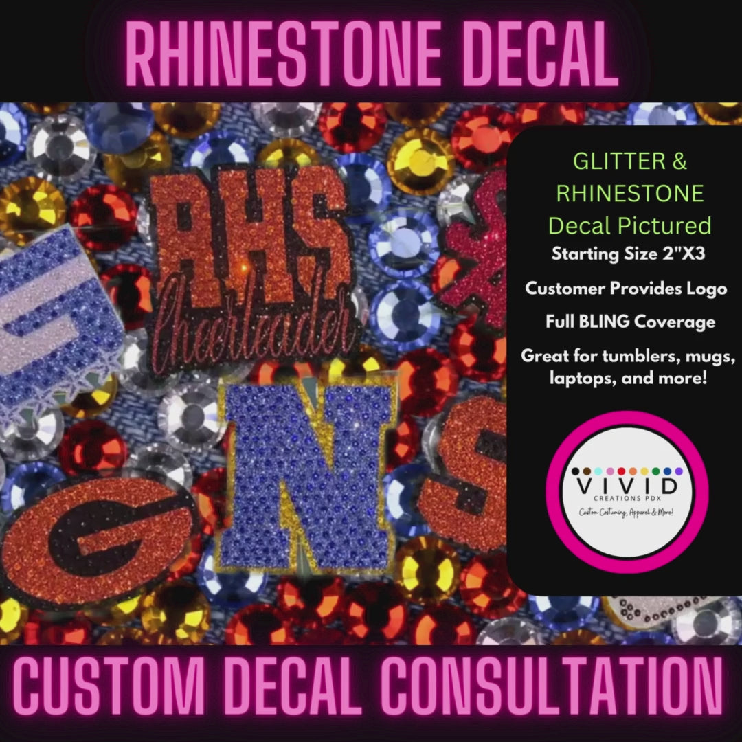 Custom Glitter & Rhinestone Decals