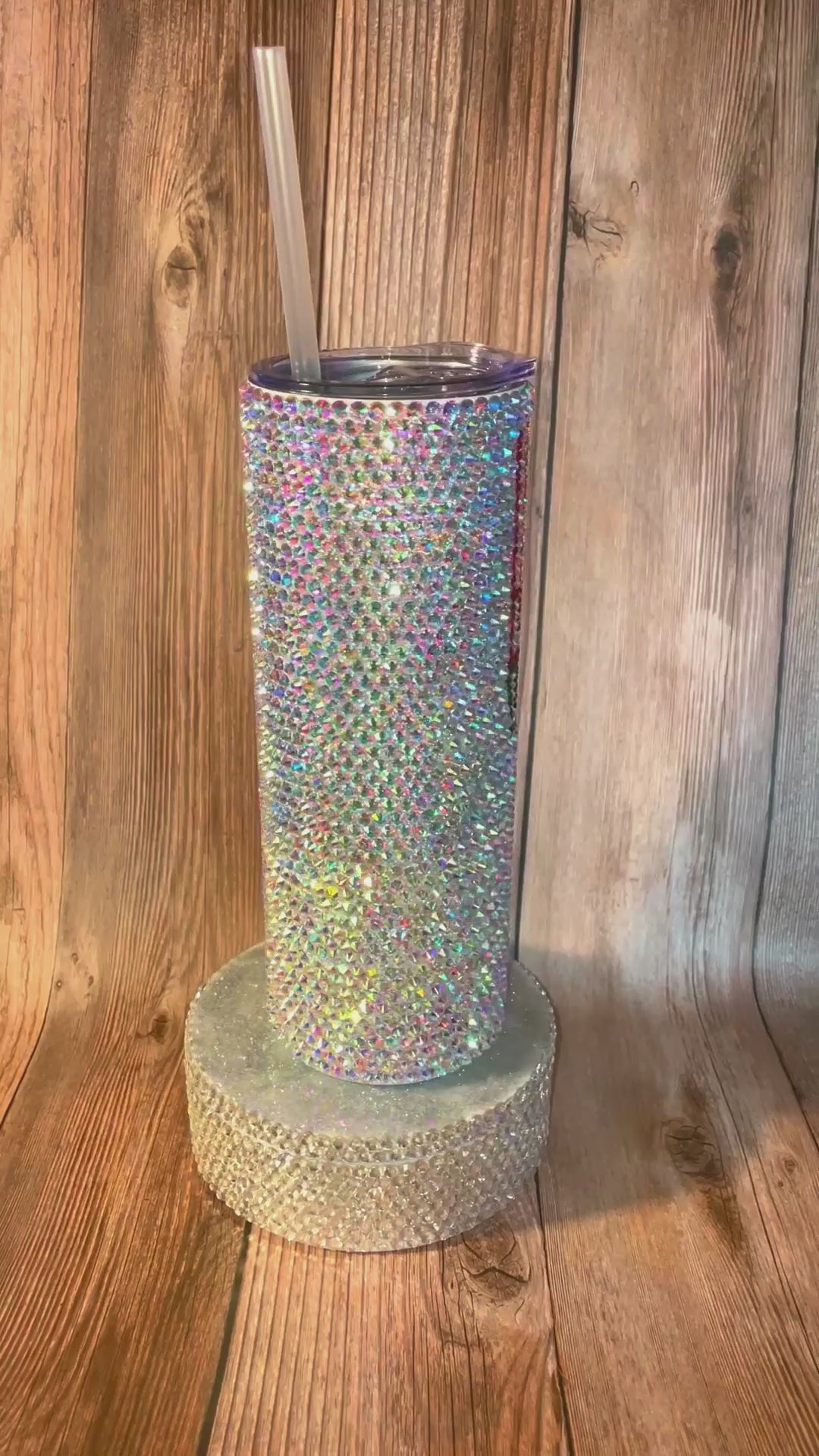 “LOVE” Rhinestone Tumbler