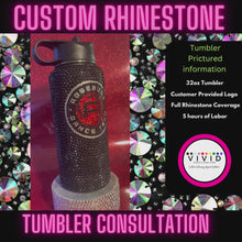 Load and play video in Gallery viewer, Custom Rhinestone Tumbler Consultation
